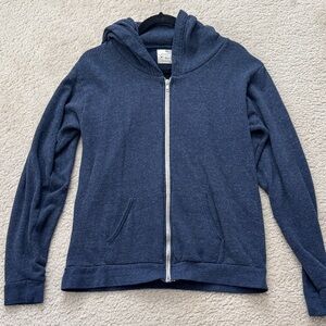 Starbucks Reserve "Strong Like Coffee" Blue Zip-Up Hoodie - Size medium